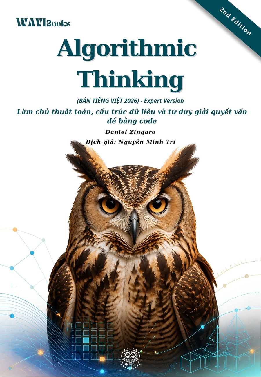 Bìa Algorithmic Thinking 2nd Edition tiếng Việt 2026