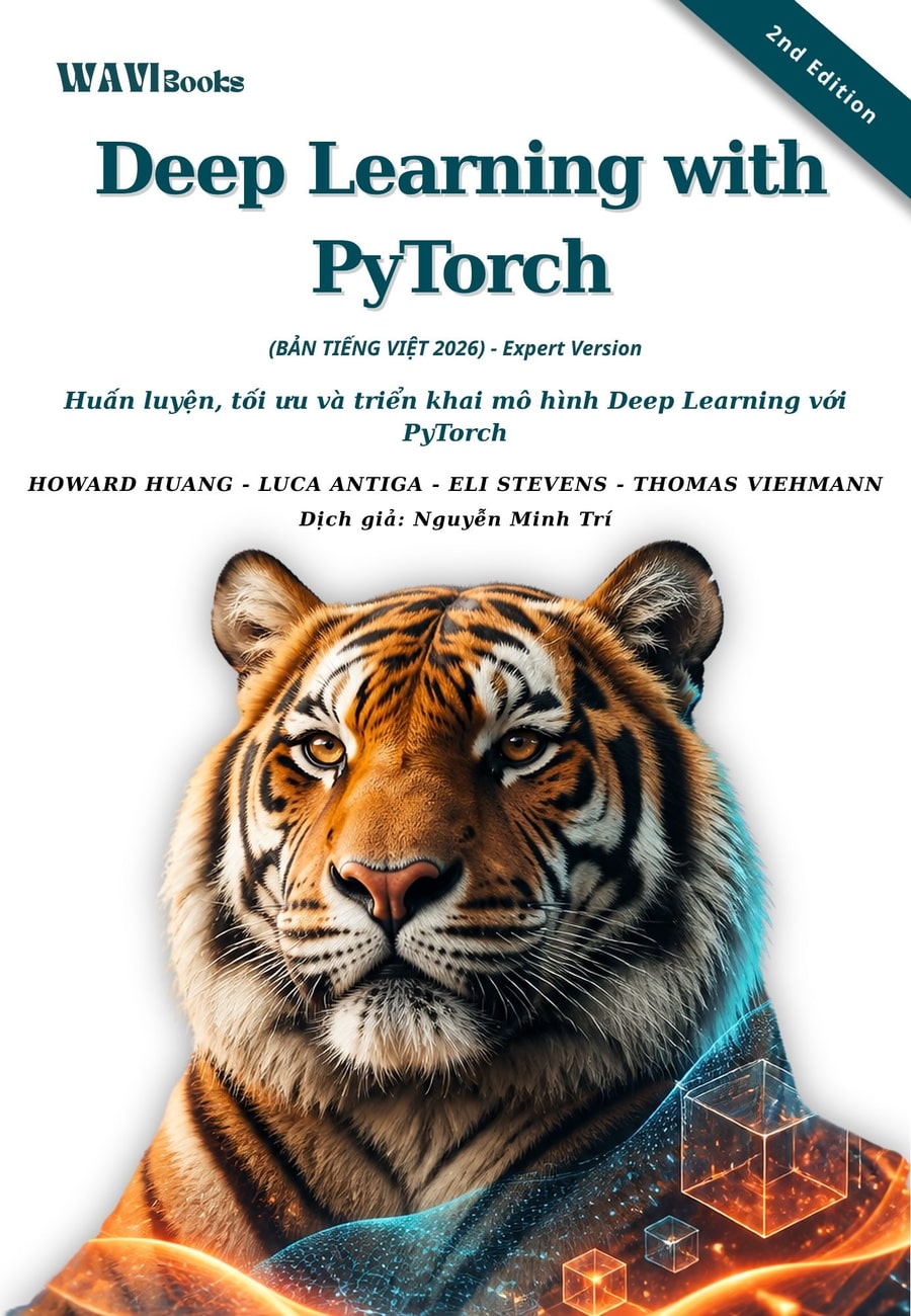Bìa Deep Learning with PyTorch 2nd Edition tiếng Việt 2026