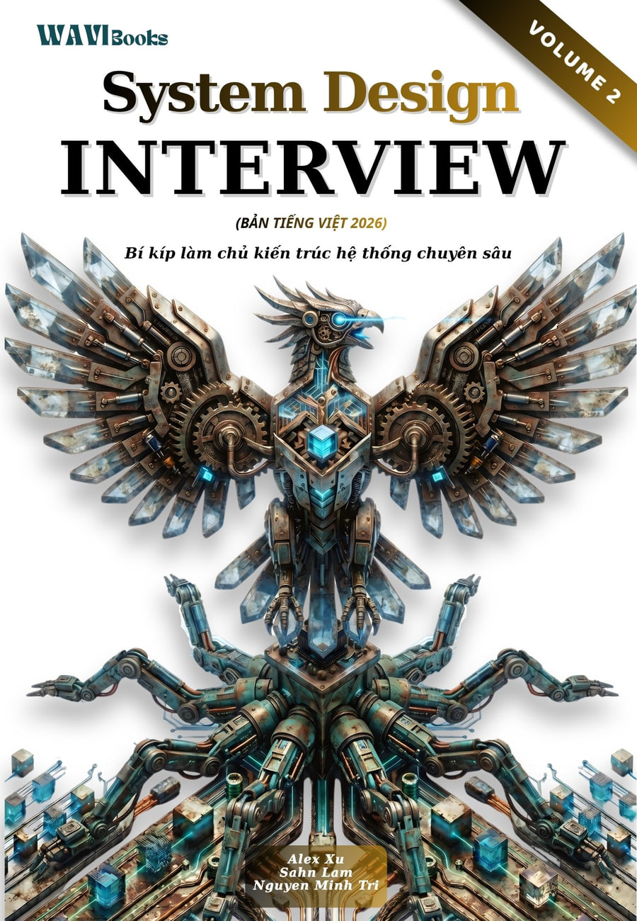 Bìa sách System Design Interview Volume 2 bản tiếng Việt của Alex Xu – sách System Design Interview Volume 2 tiếng Việt tại Wavi Books · bản tiếng Việt 2026