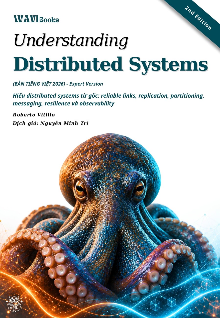Bìa Understanding Distributed Systems 2nd Edition tiếng Việt 2026 của Roberto Vitillo